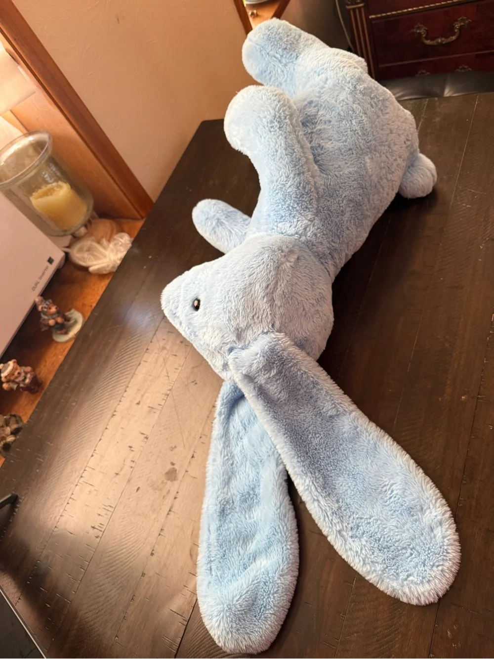 NWOT Plush Blue Bunny Stuffed Animal XL - Soft Lovey Plush Toy w/ Long Ears